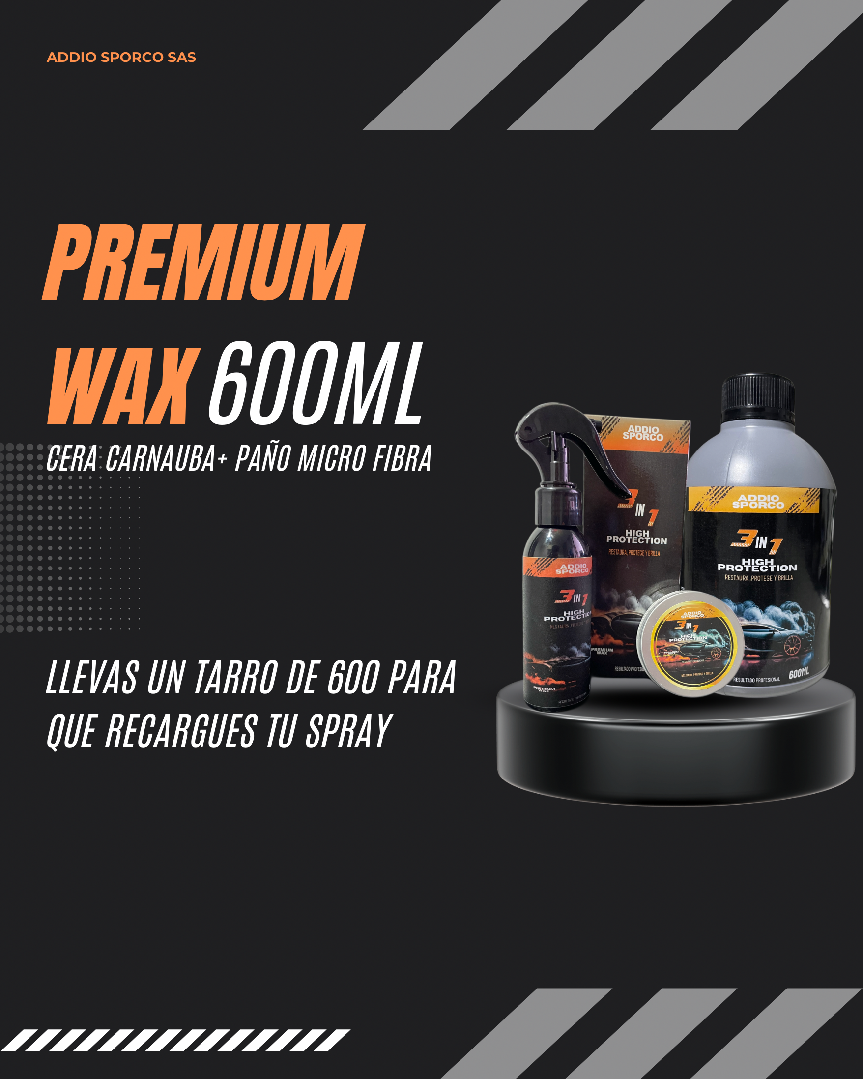 Miniatura 2 de PREMIUM WAX 600 ML COMBO